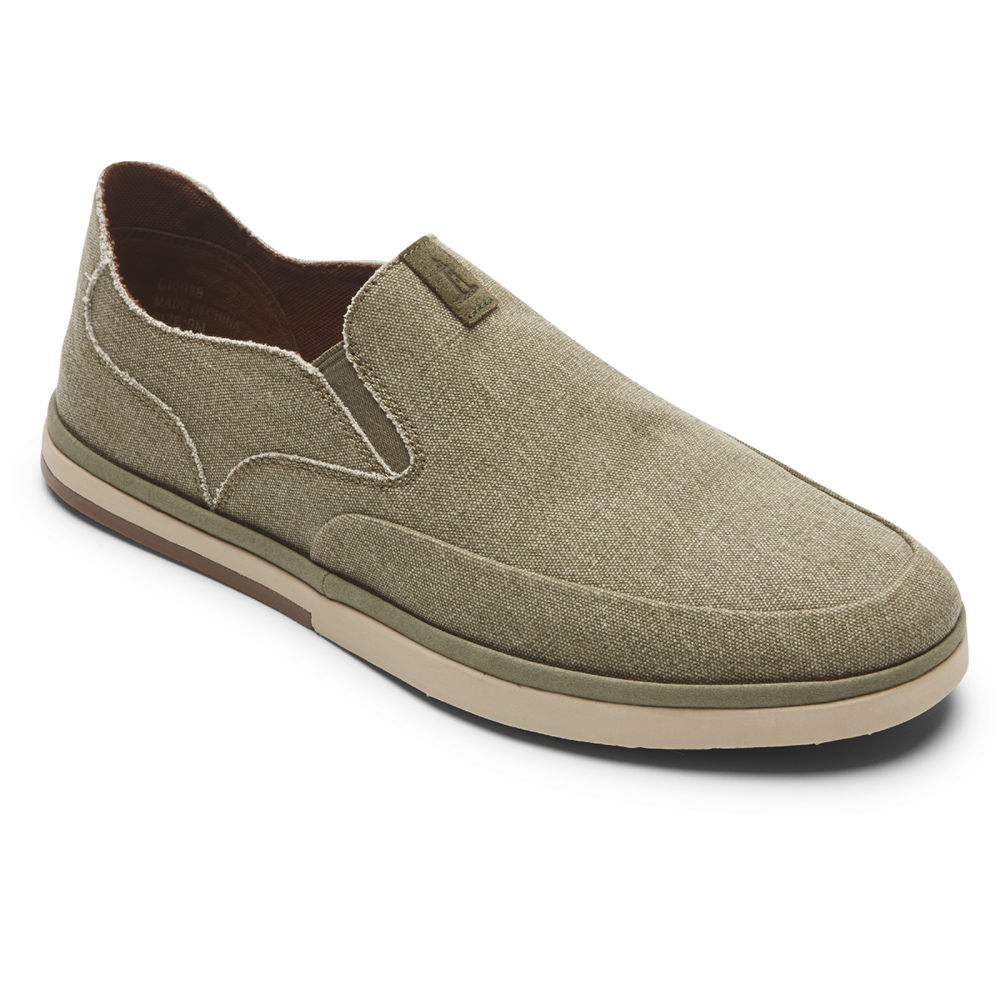 Rockport Slip-On For Mens Olive - Austyn - BY2506943